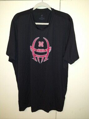 Adidas Nebraska Cornhuskers NCAA Matt Rhule Short Sleeve Tee Shirt Men's sz 2XL.